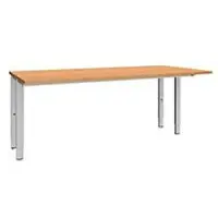 Schäfer Shop Bureautafel MODENA FLEX, 4-poot rechthoekige buis, tweezijdig, B 1800 mm, beuken