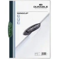 Durable klemmap Swingclip, A4, PP, met clip, groen