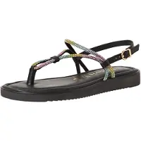 Tamaris Teenslipper geel / lichtgroen / lichtroze / zwart