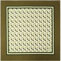 Coach Doek chocoladebruin / groen / lichtgroen / wit