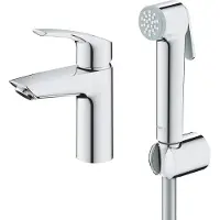 GROHE Eurosmart - Wastafelkraan met bidet douche, chroom 23124003