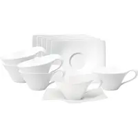 Villeroy & Boch Teetassen mit Untertassen NewWave 220 ml Set van 6