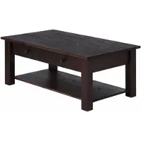 Loft 24 Chicago-Salontafel - 1-lade 1-plank - Grenen Havana