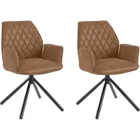 Notio Living Preston-Stoel - 2 Pack - Cognac