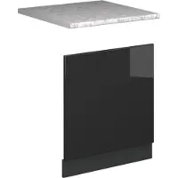 Vicco Fame-Line Frontpaneel – 60 cm, WB Marmer Antraciet Hoogglans