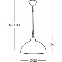 AUSTROLUX BY KOLARZ Glazen hanglamp Nonna, dimbaar, wit / opaal, Woon-/ Eetkamer, Glas, Landelijk, hanglamp