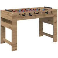 vidaXL Tafelvoetbal Artisan Eik 125 x 60,5 x 80 cm Bewerkt hout