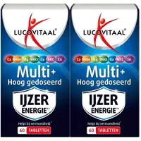 Lucovitaal 2x Multi IJzer Energie Hoog Gedoseerd 60 tabletten