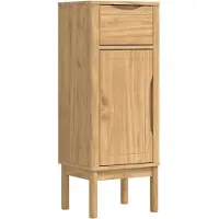vidaXL Badkamerkast FLORO Wasbruin 35 x 30 x 90 cm Massief vurenhout