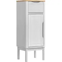 vidaXL Badkamerkast FLORO Wit 35 x 30 x 90 cm Massief vurenhout