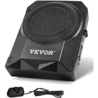 Vevor Onderstoel Auto Subwoofer 400W 254mm Slanke Auto Subwoofer met Voeding
