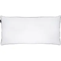 Beliani TEIDE - Hoofdkussen 3 vakken - Wit - 40 x 80 cm - Hoog - Eendenveren
