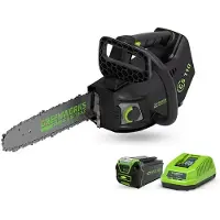 Greenworks 40V Elektrische Kettingzaag - 10 Inch - Snoeizaag – Takkenzaag – Handzaag - Kettingsnelheid: 15 m/s - Brushless - Inc. accessoires