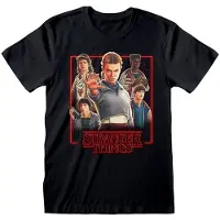 Heroes Inc shirt - Characters in Glowing Box S