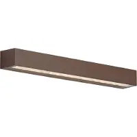 QAZQA Industriële buiten wandlamp roestbruin 55cm incl. LED IP65 - Hannah