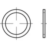 Toolcraft TO-5454489 Afdichtring 42 mm DIN 7603 Koper 50 stuk(s)