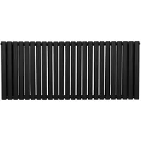 Monster Ovaal vormige radiator - 600mm x 1440mm - Zwart
