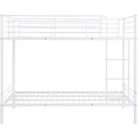 Vente-unique Stapelbed metaal wit 120 x 190 cm