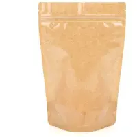 Packlinq Stazakken Kraft 14,9x8,9x23,2cm met Venster 312 gram