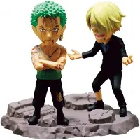 Bandai One Piece - World Collectable Log Stories Figuur - Roronoa Zoro & Sanji "...Nothing...At All!!!!"