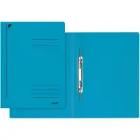Leitz Spiralhefter, DIN A4, Colorspankarton, blau 320 g/qm, mit Spiralmechanik 80 mm, mit Beschriftungslinien, - 25 Stück (3040-00-35)