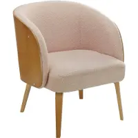 Notio Living Ashley-Fauteuil in zachte stof beige