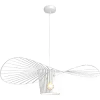 Zolta - Hanglamp - Modern Loft - Instelbare Hoogte - Wit - 80cm
