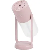 LONGZIMING -Ultrasone luchtbevochtiger met sterrenhemelprojector – USB, thuis en auto – Oscillerende LED nachtlamp, zachte verlichting en waterverstuiver voor ontspanning – Roze
