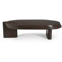 Starfurn Salontafel Rava - Rond Bruin Hout - 125x70x33cm