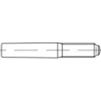 Toolcraft TO-9979299 Conische pen (Ø x l) 20 mm x 16 cm Staal 5 stuk(s)