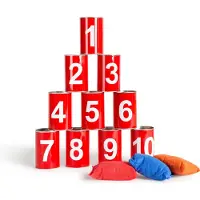 BS Toys Blikgooien - Rood met Cijfers
