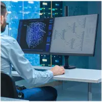 Ergotron LX Dual Arm Stacking Tall Desk Mount Tafelbeugel voor monitor Aantal monteerbare displays: 2 Display(s) 38,1 cm (15) - 101,6 cm (40) Zwart In hoogte