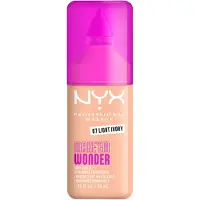 Nyx Professional Make Up Make 'EM Wonder Foundation - Zachte matte finish - Met huidverzorgende hyaluronzuur - Light Ivory