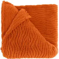 Unique living plaid clio 150x200cm orange flame