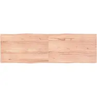 vidaXL Tafelblad natuurlijke rand 160x50x(2-4) cm eikenhout lichtbruin