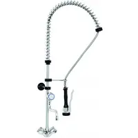 Monolith - Professionele Horeca kraan - Voorspoeldouche - mengkraan - RVS / INOX spoelkraan - 48x14x103 cm (DxBxH) - 7 kg - 6805