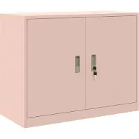 vidaXL Opbergkast Roze 90 x 40 x 70 cm Staal