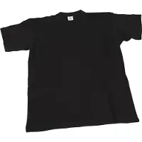 Packlinq T-shirts, B: 52 cm, afm medium, ronde hals, 145 gr, zwart, 1 stuk