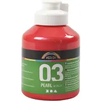 Packlinq Acrylverf Metallic, metallic, rood, 500 ml/ 1 fles