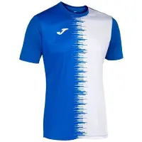 Joma City Ii T-shirt Met Korte Mouwen Wit,Blauw L Man