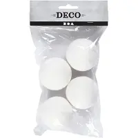 Packlinq Ballen, d 50 mm, wit, 4 stuk/ 1 doos