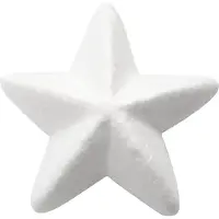 Packlinq Sterren, b: 11 cm, wit, styropor, 25stuks