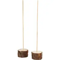Packlinq Houten staanders, H: 3 cm, d 5 cm, 2 set/ 1 doos