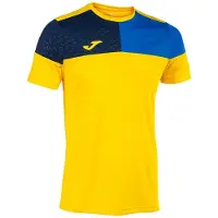 Joma Crew V T-shirt Met Korte Mouwen Geel 12-14 Years Kinderen