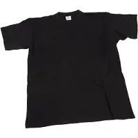 Packlinq T-shirts, B: 32 cm, afm 3-4 jaar, ronde hals, 145 gr, zwart, 1 stuk