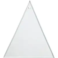 Packlinq Glazen platen, Driehoekig, afm 8x9 cm, dikte 3 mm, 10stuks