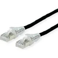 Dätwyler Patchkabel Kat.6A (Class EA) S/FTP, CU 7702 flex LSOH, AMP v2, schwarz, 5 m