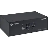 Manhattan 153539 - KVM Switch - Dual HDMI - 4 Computers - 4K Ultra HD