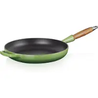 Le Creuset Signature Koekenpan met houten handvat Bamboo Green Ø 28cm 2,6L