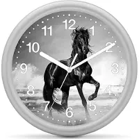 Eurotime Kinderklok paard - Zwarte Fries